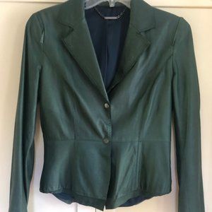 Elie Tahari Lamb Leather Blazer Jacket - $1200 Ret
